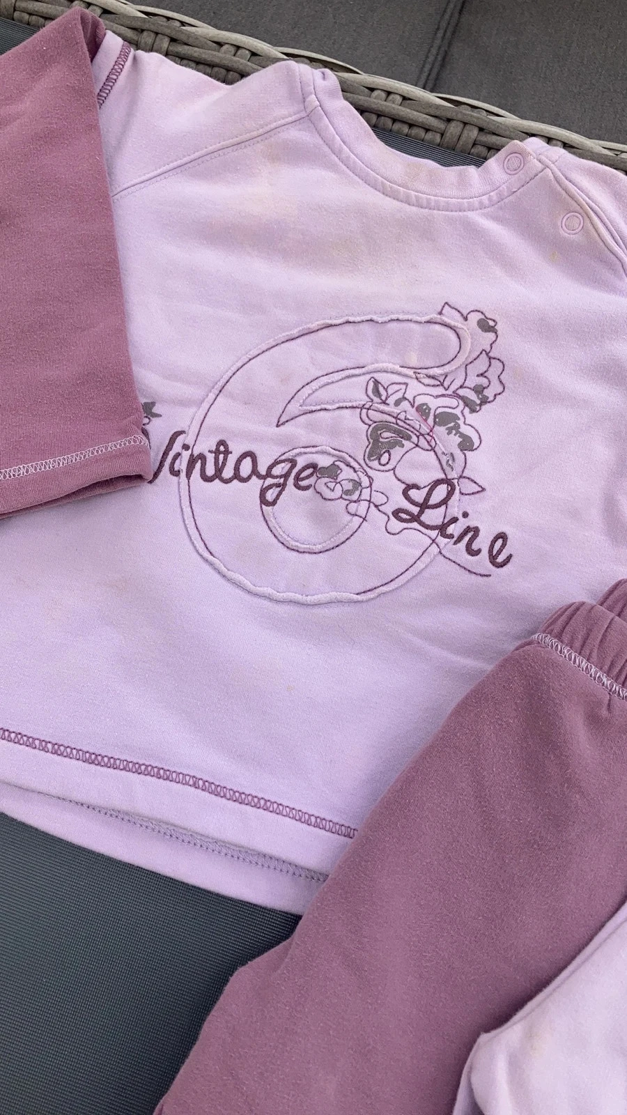 Lot conjunto roupas de desporto para jogging calças e camisola 23 meses tex – photo 2